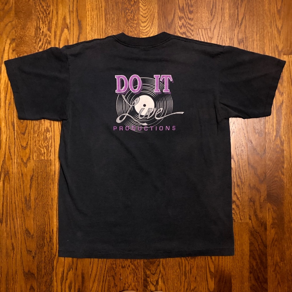 90’s Do It Live Productions Vinyl Record Music Tee